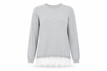 Womens UK Size 14 Dorothy Perkins Grey Pullover Jumper