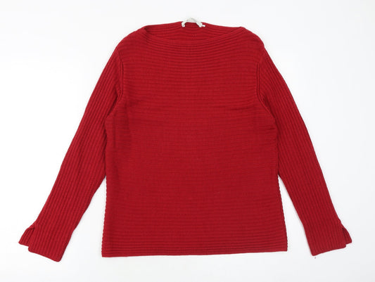 Womens UK Size 16 monari Red Pullover Jumper
