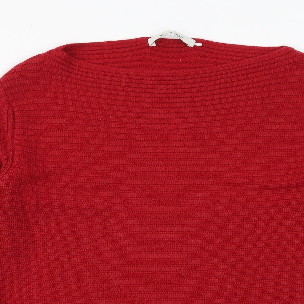 Womens UK Size 16 monari Red Pullover Jumper