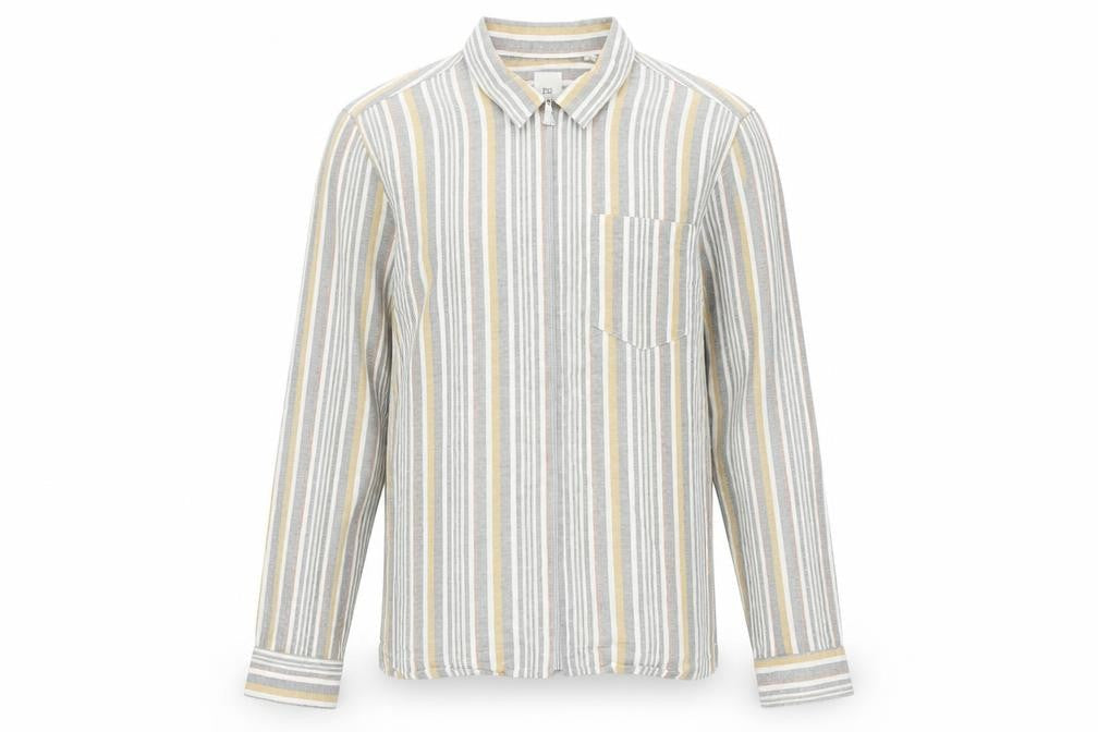 Mens UK Size S River Island Grey  Button-Up Long Sleeve Casual Shirt