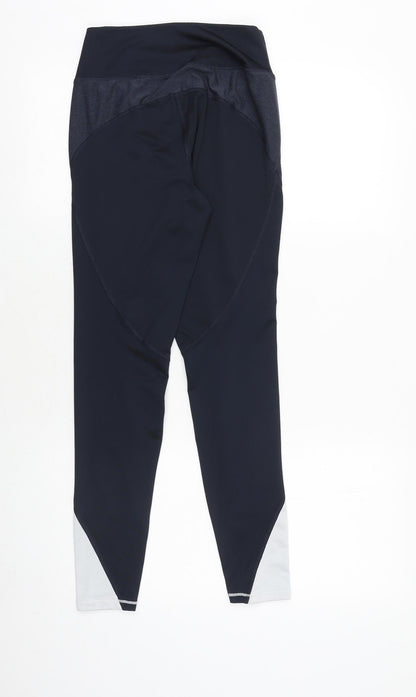 H&M Womens Blue Geometric Polyester Jogger Leggings Size S Regular Pullover