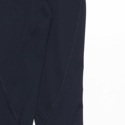 H&M Womens Blue Geometric Polyester Jogger Leggings Size S Regular Pullover