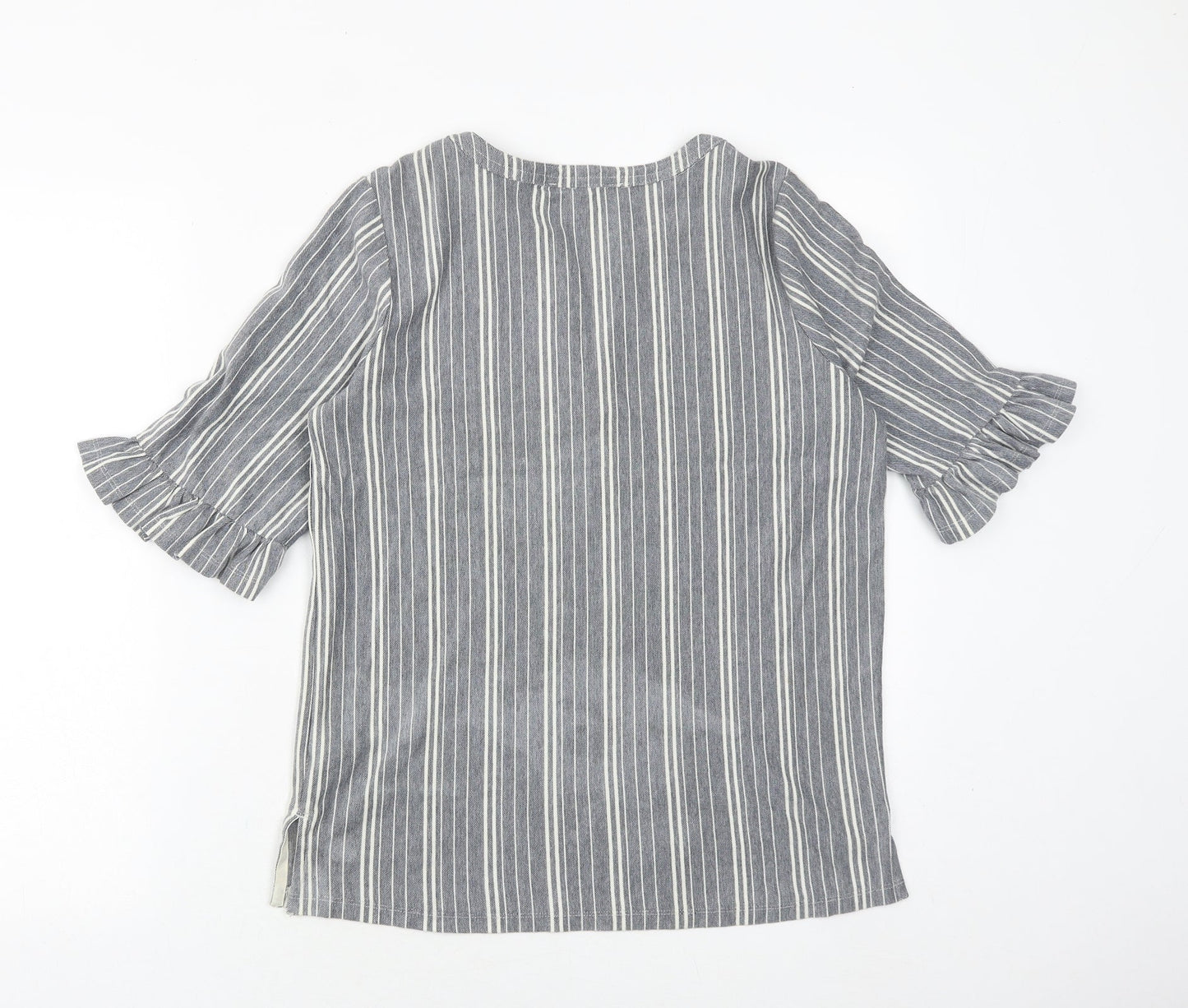 Womens UK Size 8 NEXT Blue Basic Blouse