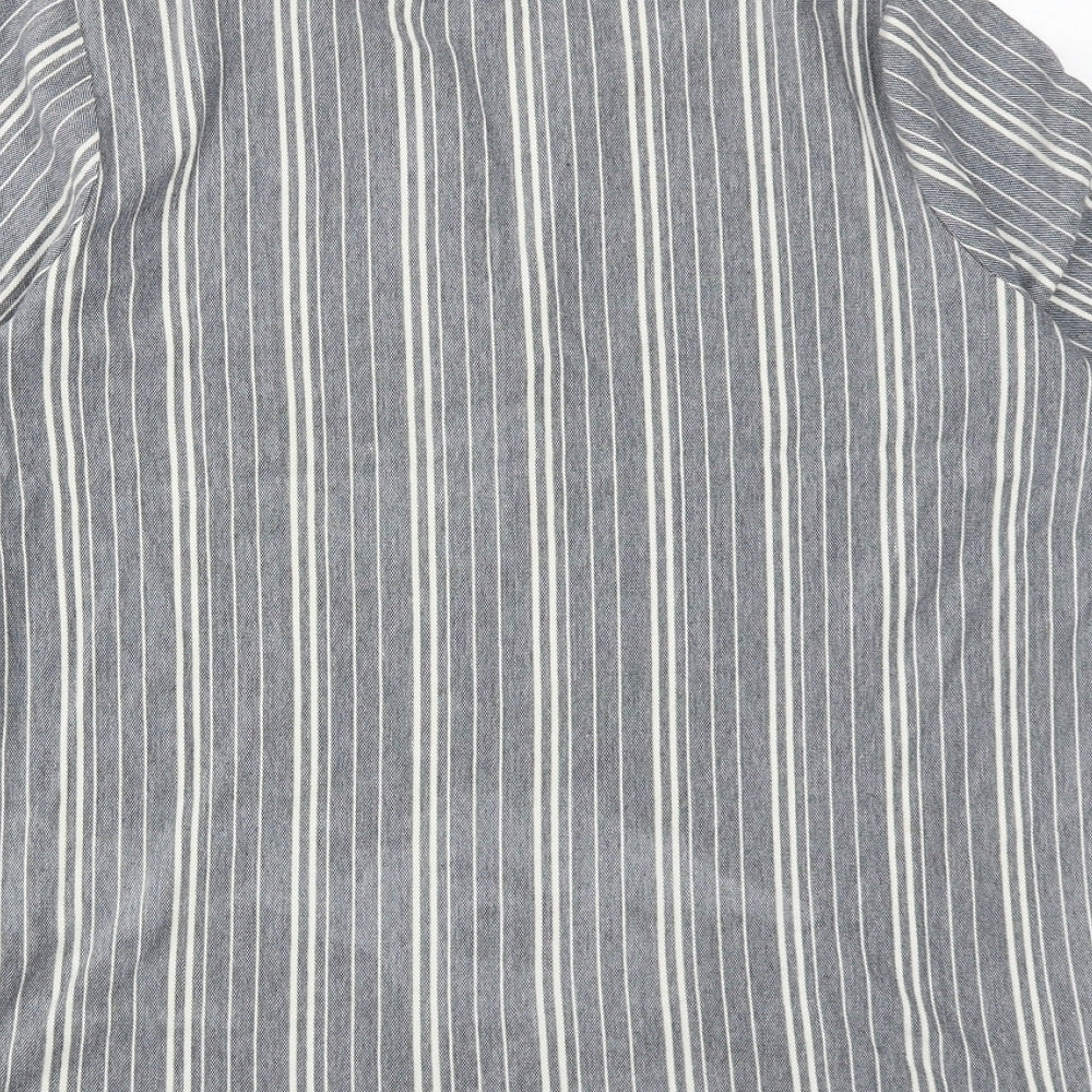 Womens UK Size 8 NEXT Blue Basic Blouse