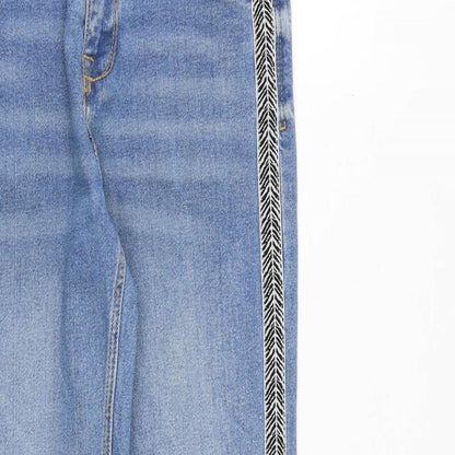 Womens UK Size 8 sinsay Regular Fit Straight Blue Jeans
