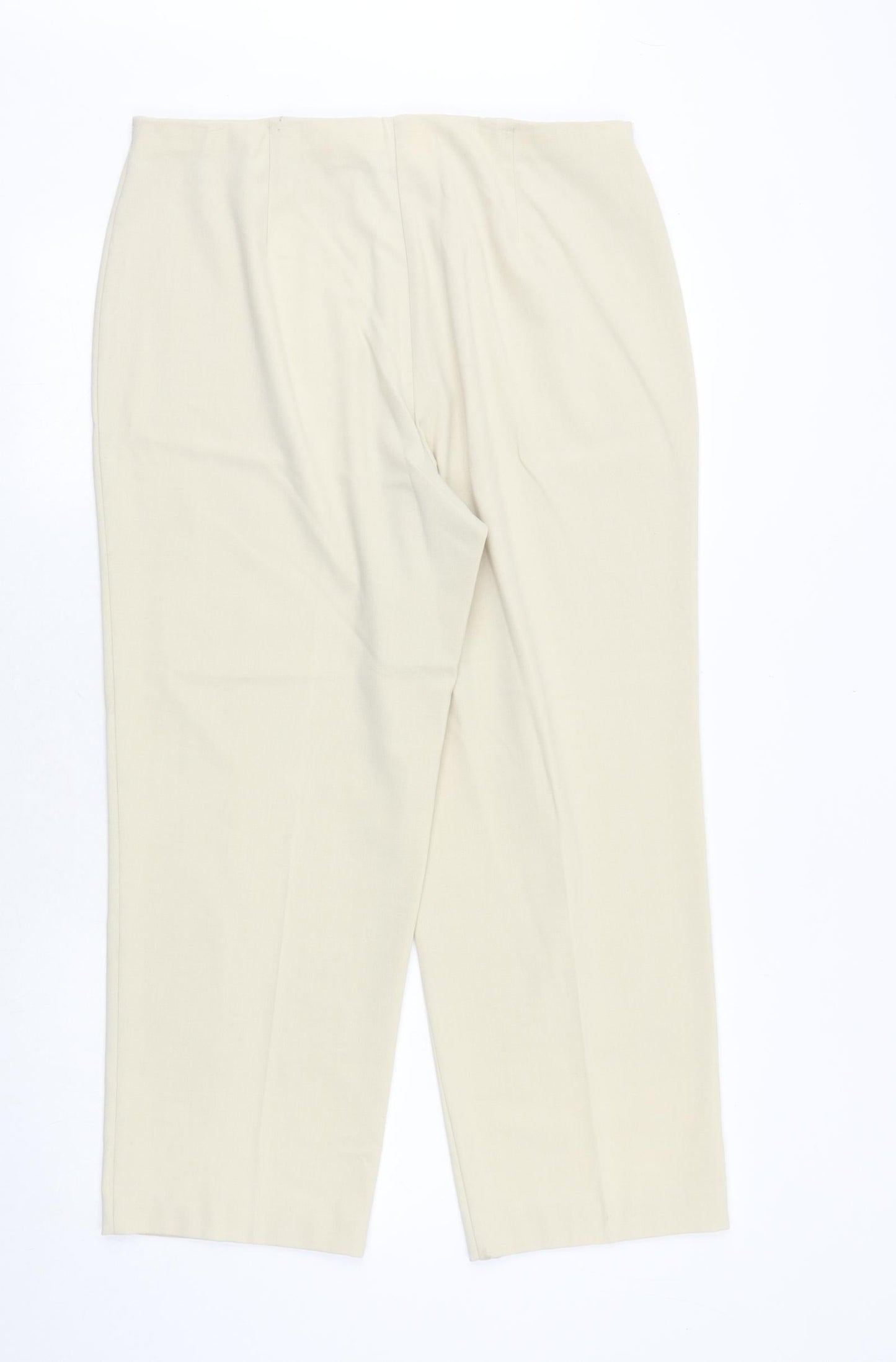 Womens UK Size 34 in slimma Regular Fit  Beige Trousers