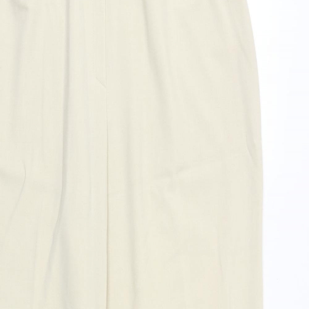 Womens UK Size 34 in slimma Regular Fit  Beige Trousers