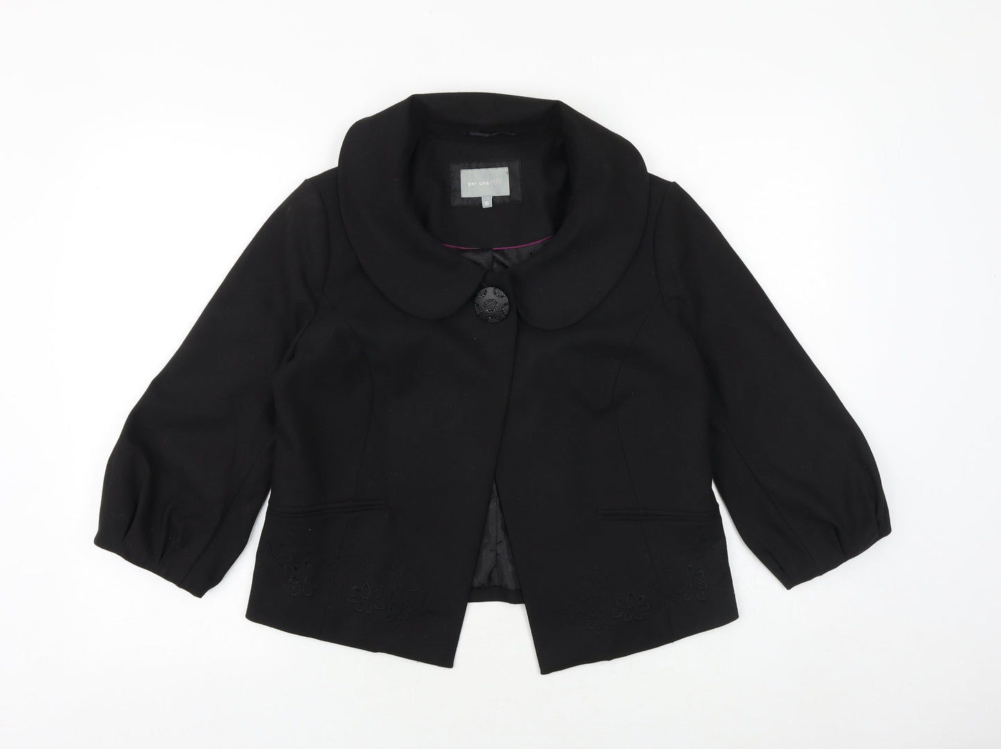 Womens UK Size 10 Marks and Spencer Black Jacket