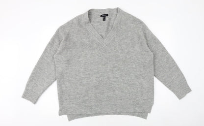 Womens UK Size L New Look Grey Pullover Jumper