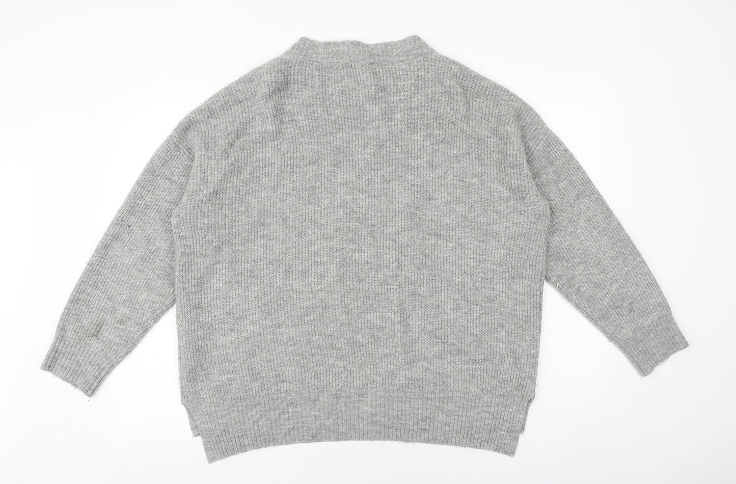 Womens UK Size L New Look Grey Pullover Jumper