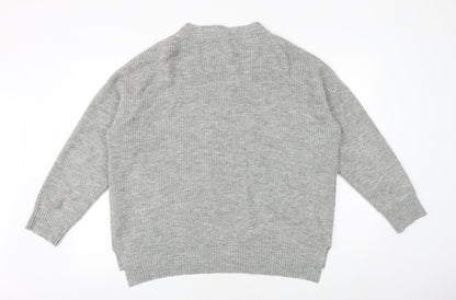 Womens UK Size L New Look Grey Pullover Jumper