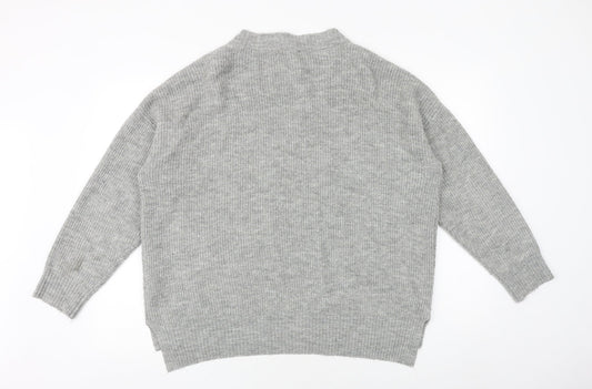 Womens UK Size L New Look Grey Pullover Jumper