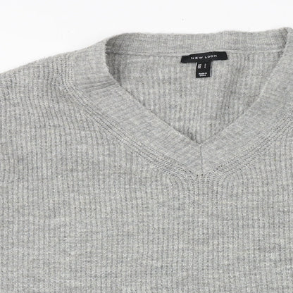 Womens UK Size L New Look Grey Pullover Jumper