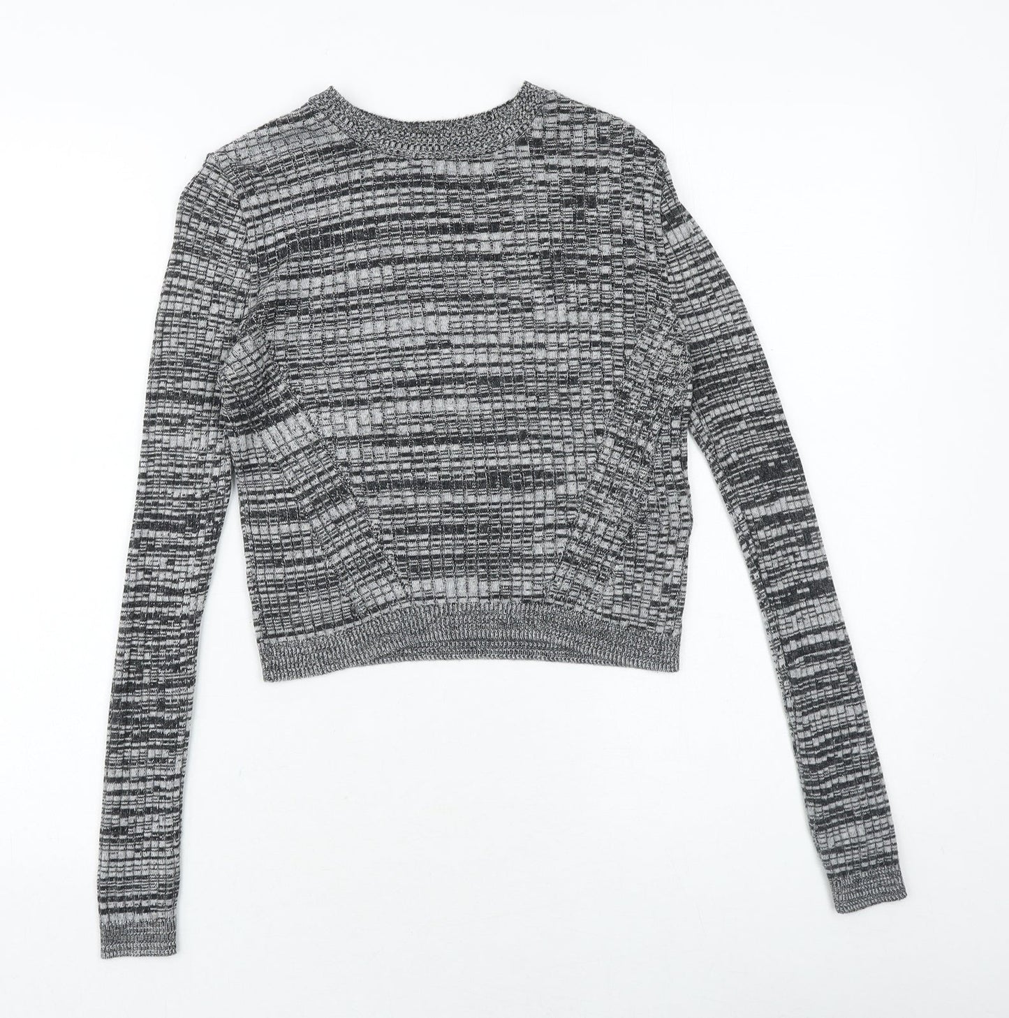 Womens UK Size 6 Topshop Grey Pullover Jumper
