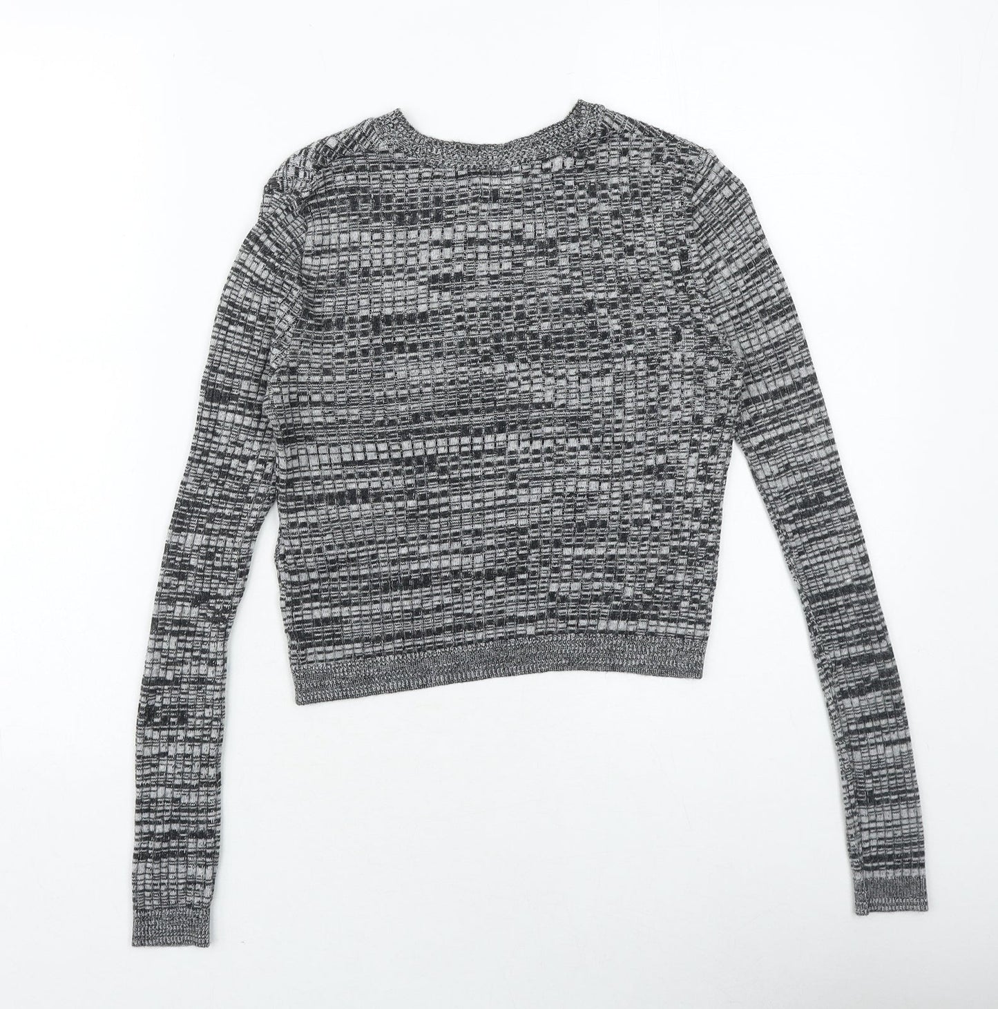 Womens UK Size 6 Topshop Grey Pullover Jumper