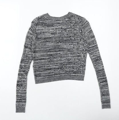 Womens UK Size 6 Topshop Grey Pullover Jumper