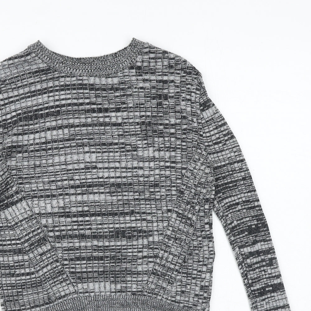 Womens UK Size 6 Topshop Grey Pullover Jumper