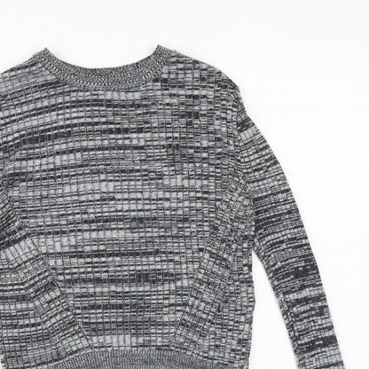 Womens UK Size 6 Topshop Grey Pullover Jumper