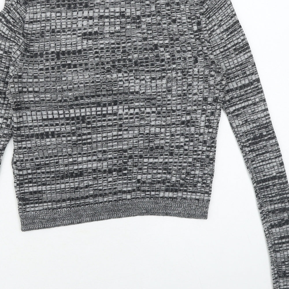 Womens UK Size 6 Topshop Grey Pullover Jumper