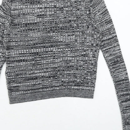 Womens UK Size 6 Topshop Grey Pullover Jumper