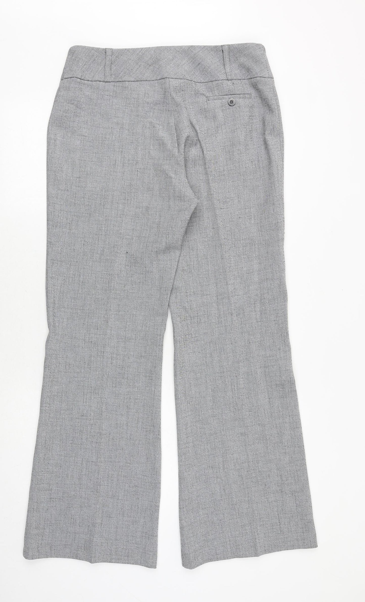 Tuchuzy Womens Grey Polyester Trousers Size 16 Regular Zip