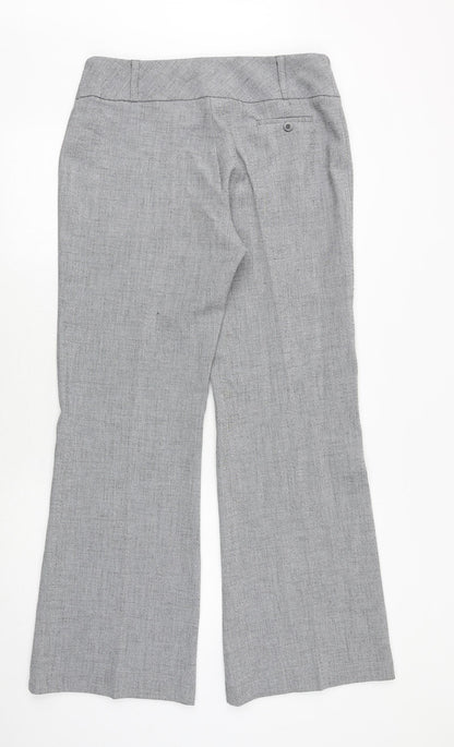 Tuchuzy Womens Grey Polyester Trousers Size 16 Regular Zip