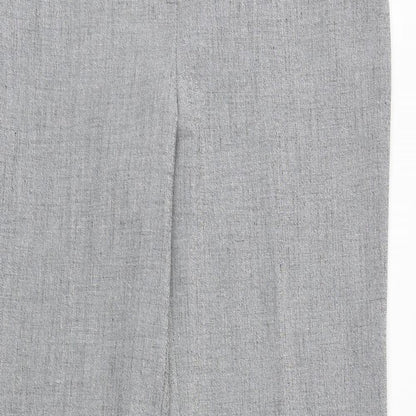 Tuchuzy Womens Grey Polyester Trousers Size 16 Regular Zip