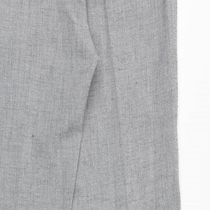 Tuchuzy Womens Grey Polyester Trousers Size 16 Regular Zip