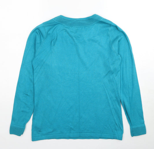 Womens UK Size S Bonmarché Blue Pullover Jumper