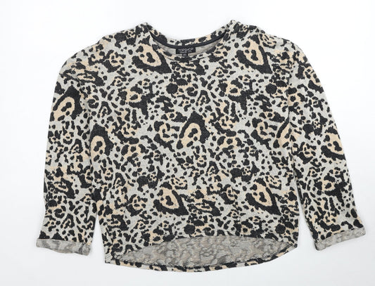Womens UK Size 10 Topshop Beige Pullover Jumper