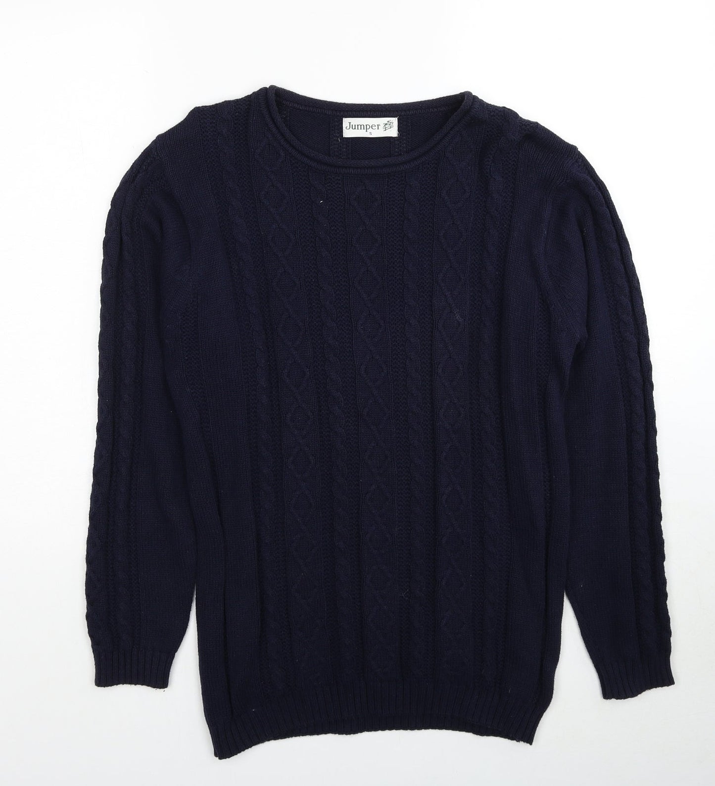 Womens UK Size S Jumper Blue Pullover Jumper