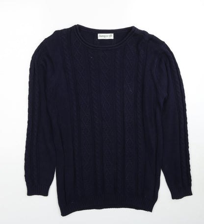 Womens UK Size S Jumper Blue Pullover Jumper