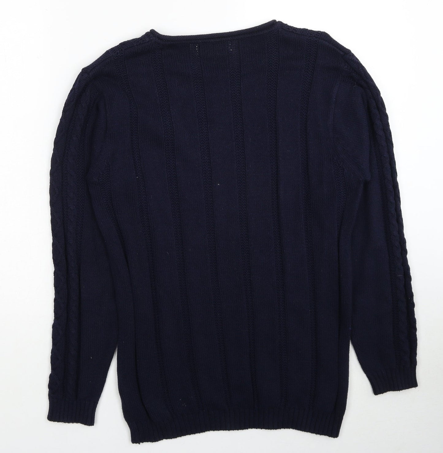 Womens UK Size S Jumper Blue Pullover Jumper