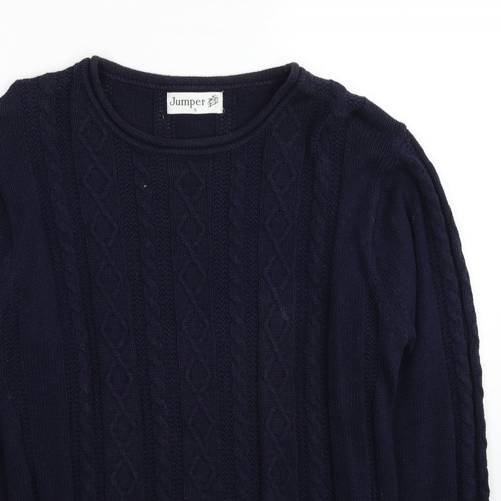 Womens UK Size S Jumper Blue Pullover Jumper