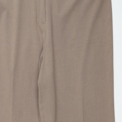Womens UK Size 16 Debenhams Regular Fit  Brown Trousers