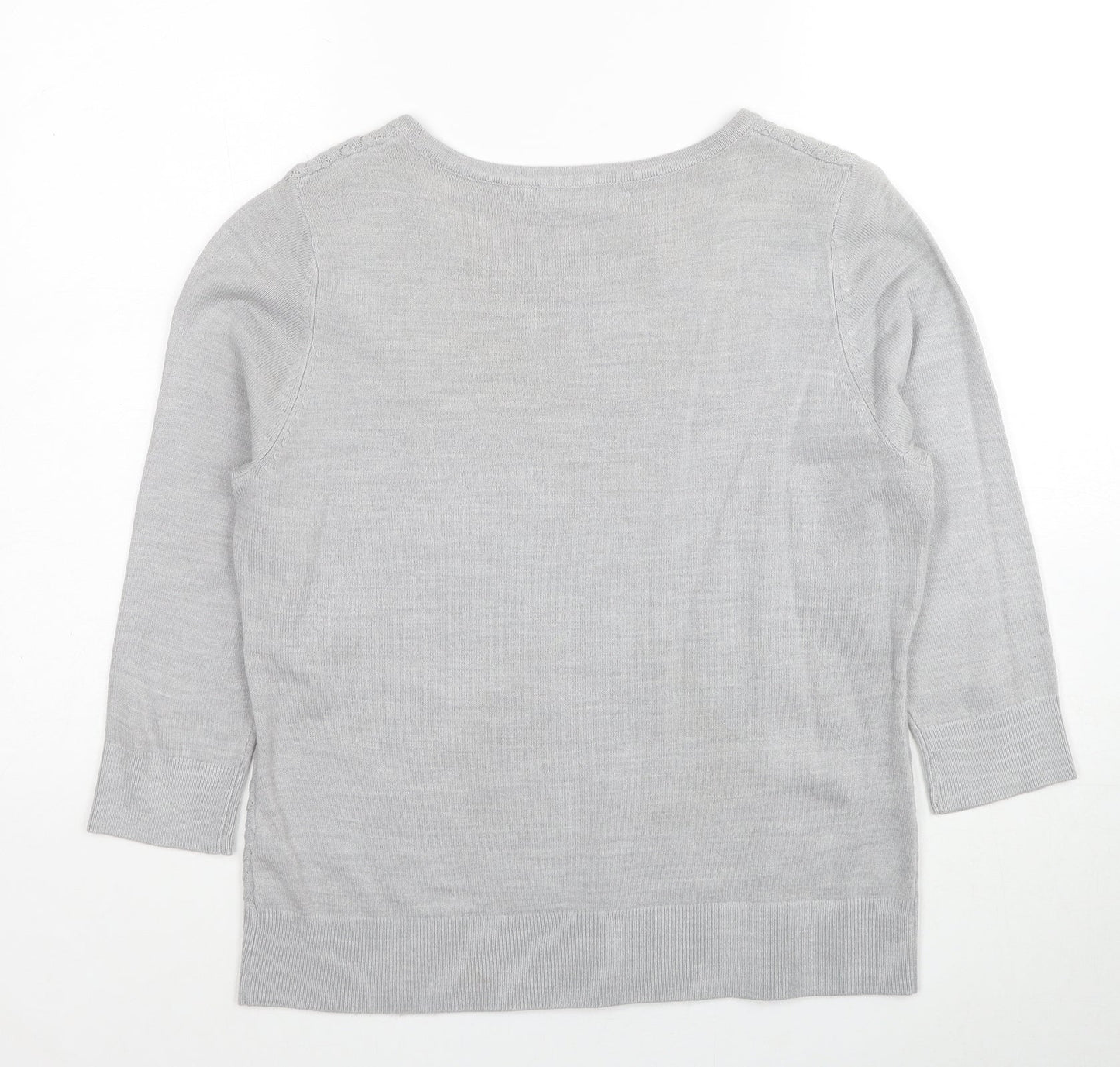 Womens UK Size 14 Marks and Spencer Grey Pullover Jumper