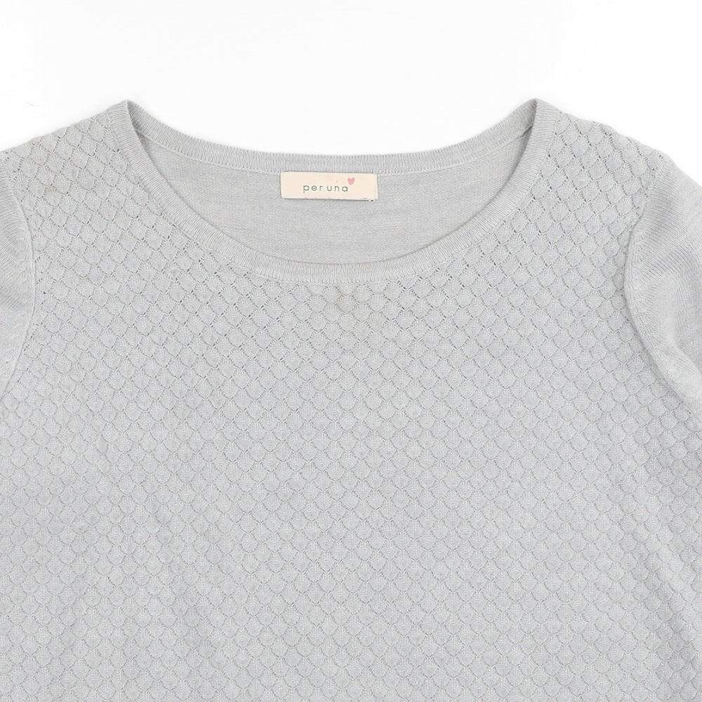 Womens UK Size 14 Marks and Spencer Grey Pullover Jumper