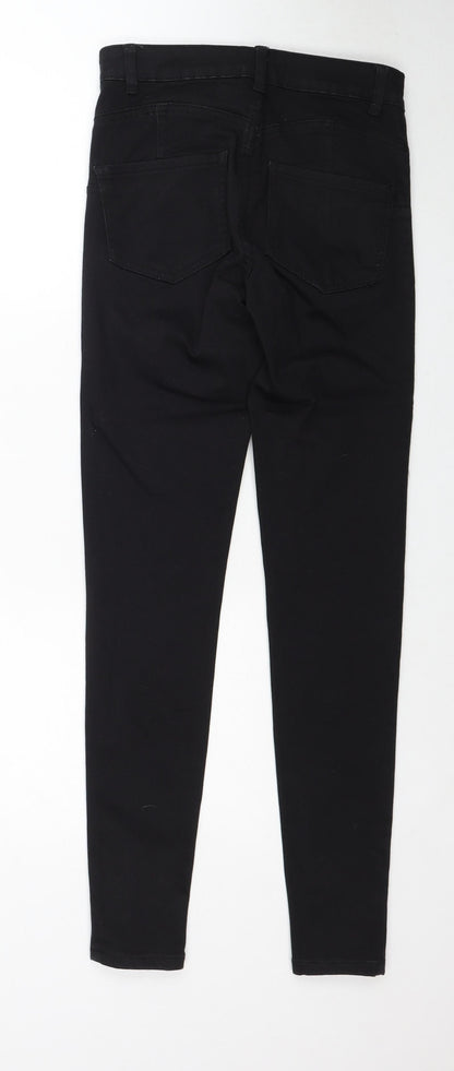 Womens UK Size 8 Denim & Co. Regular Fit Skinny Black Jeans