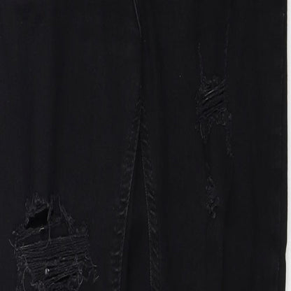 Denim & Co. Womens Black Cotton Skinny Jeans Size 12 Regular Zip