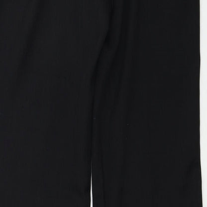 Womens UK Size L Papaya Regular Fit  Black Trousers