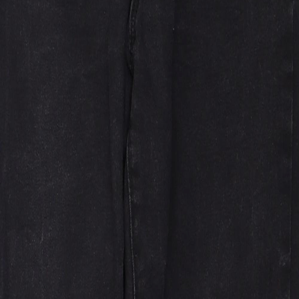 Denim & Co. Womens Black Cotton Skinny Jeans Size 10 Regular Zip