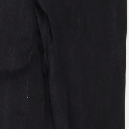 Denim & Co. Womens Black Cotton Skinny Jeans Size 10 Regular Zip