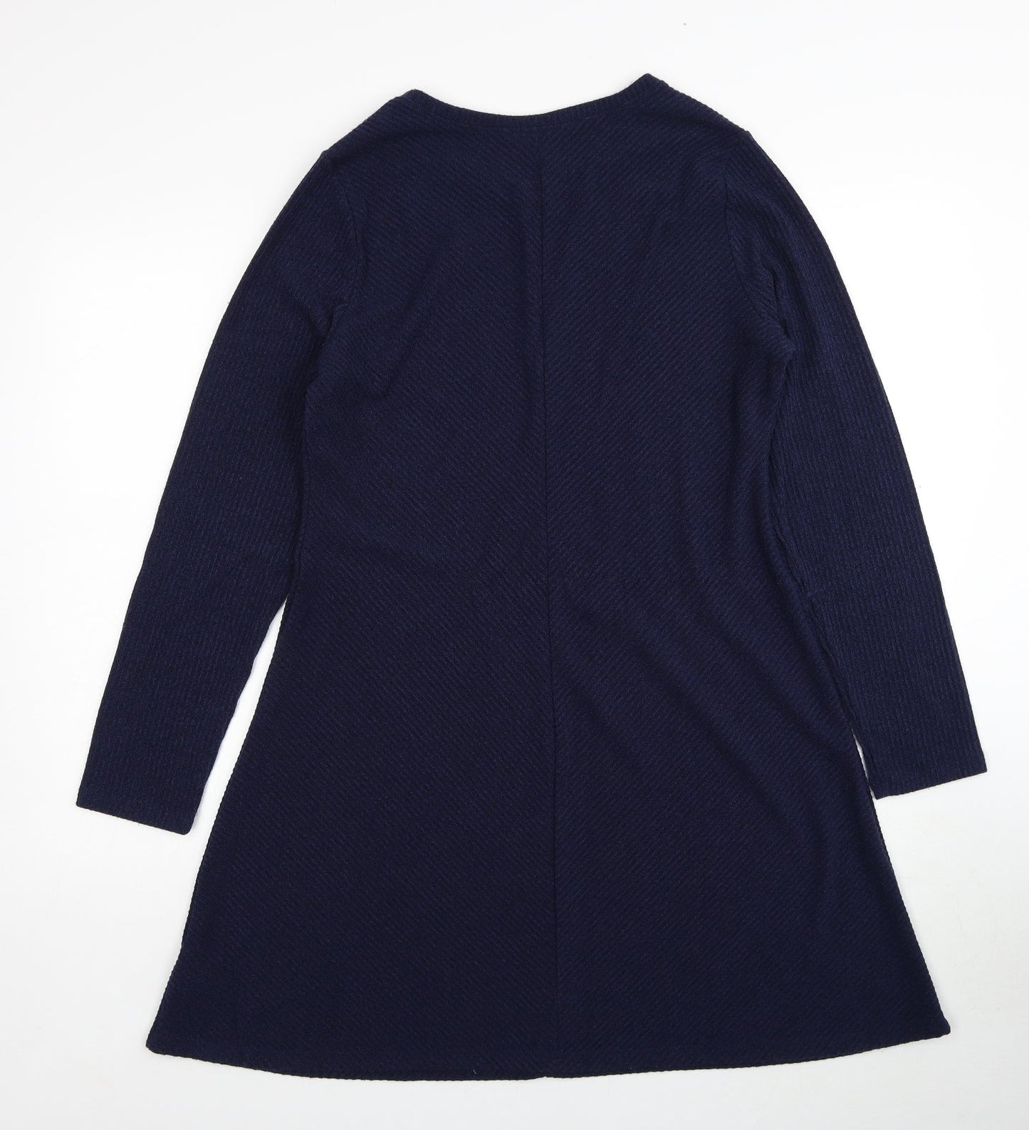 Gap Womens Blue Polyester A-Line Size L Round Neck Pullover