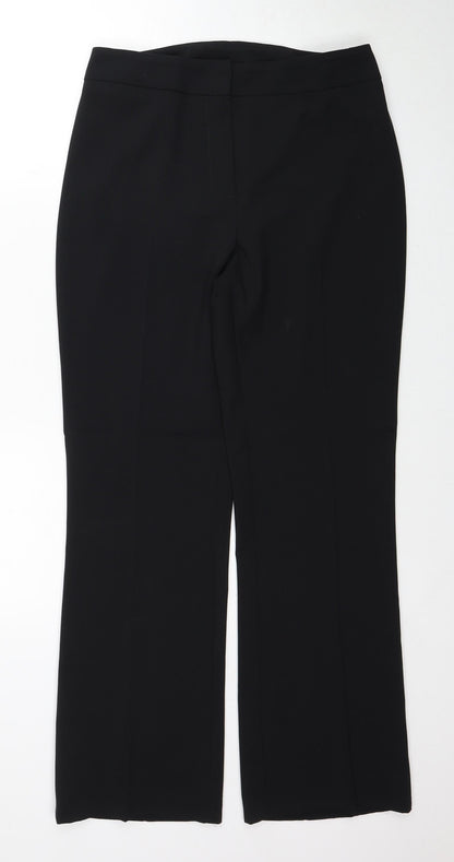 Womens UK Size 10 BHS Regular Fit  Black Trousers