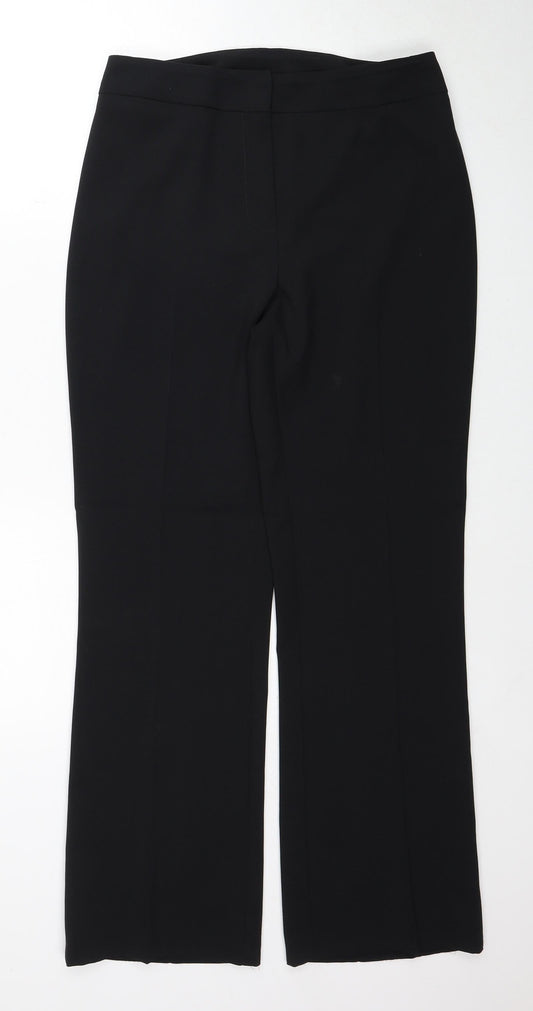 Womens UK Size 10 BHS Regular Fit  Black Trousers