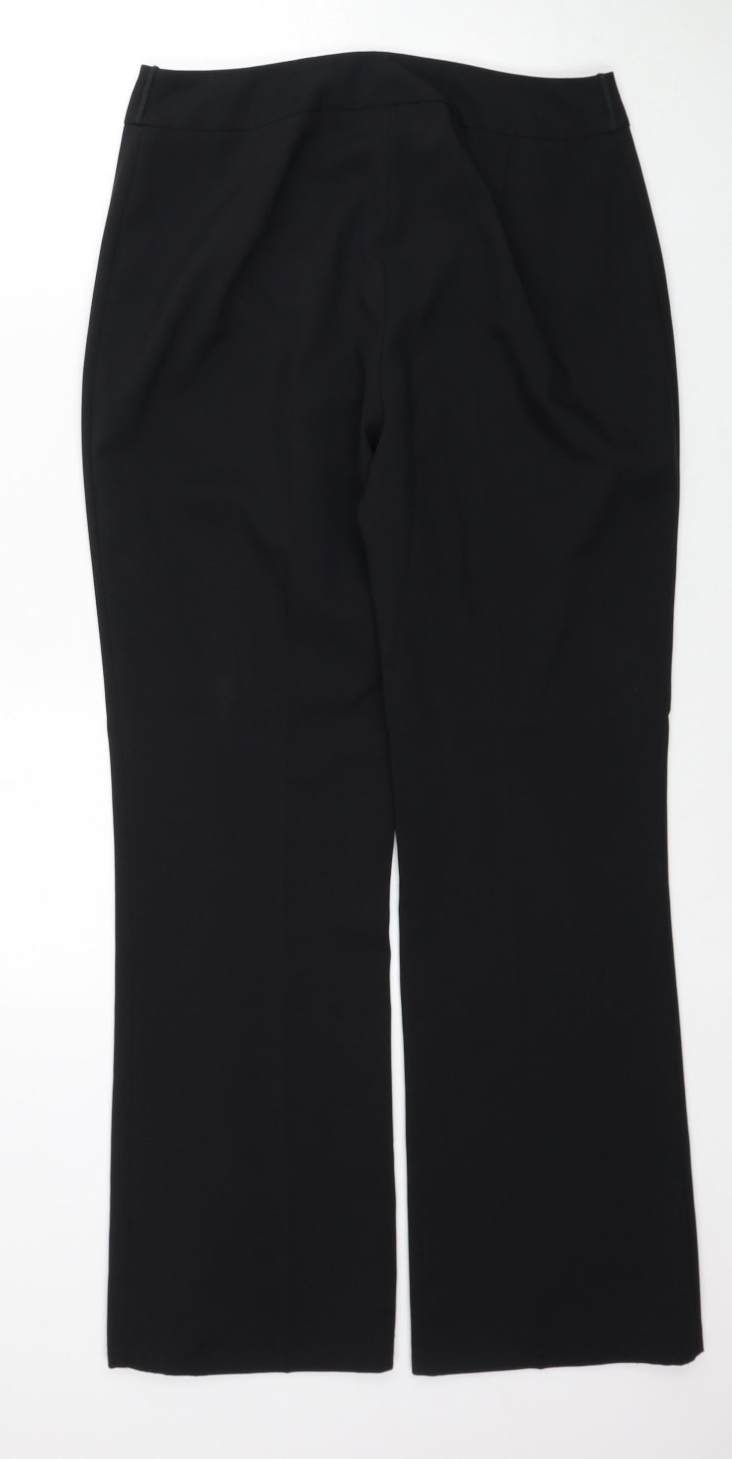 Womens UK Size 10 BHS Regular Fit  Black Trousers