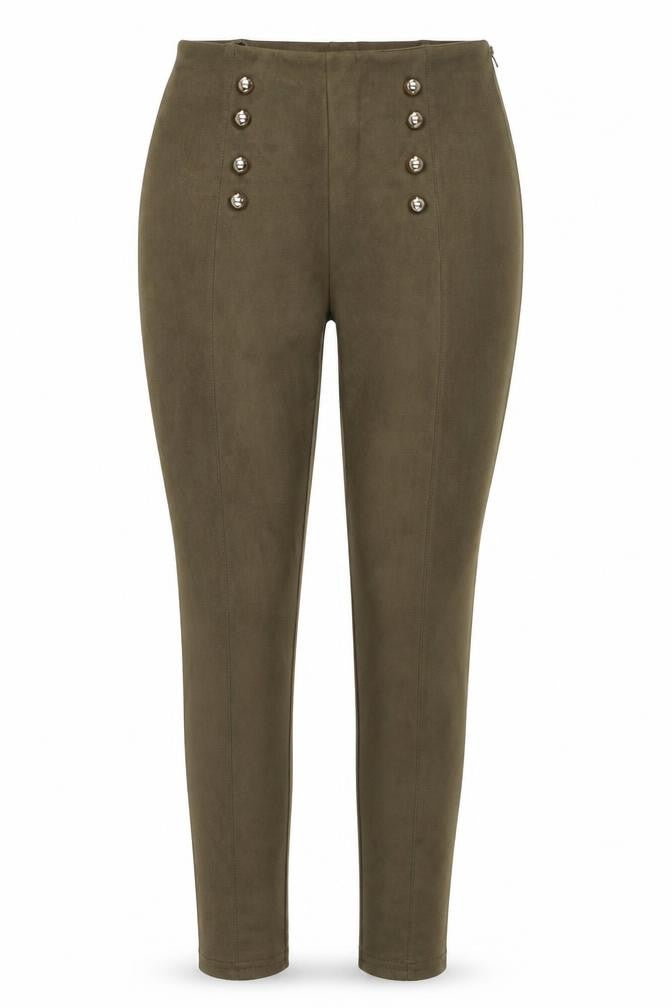 Womens UK Size M Preworn Regular Fit  Brown Trousers