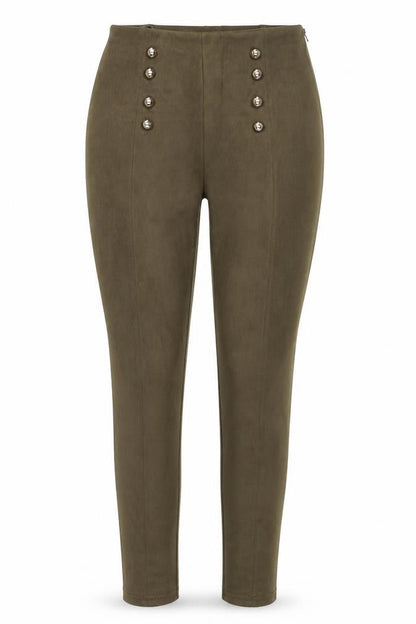 Womens UK Size M Preworn Regular Fit  Brown Trousers