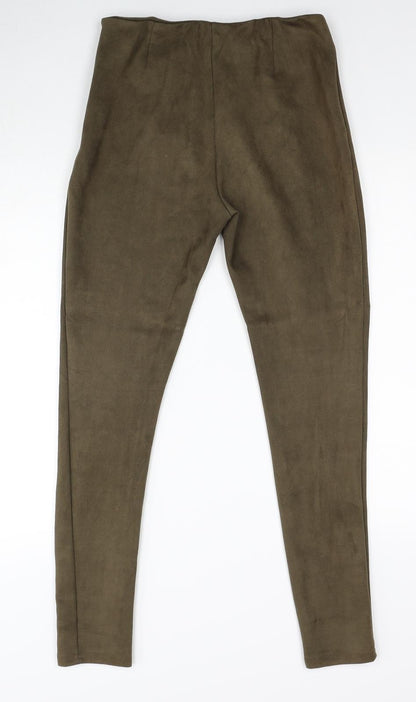 Womens UK Size M Preworn Regular Fit  Brown Trousers
