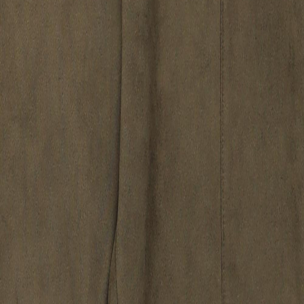 Womens UK Size M Preworn Regular Fit  Brown Trousers
